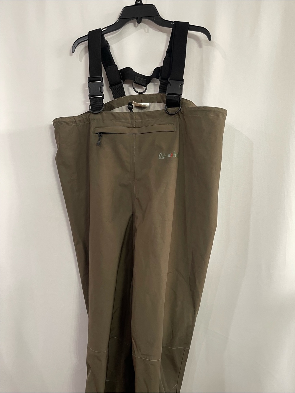 Adamsbuilt Green Fishing Chest Waders with Adjustable Suspenders men’s large